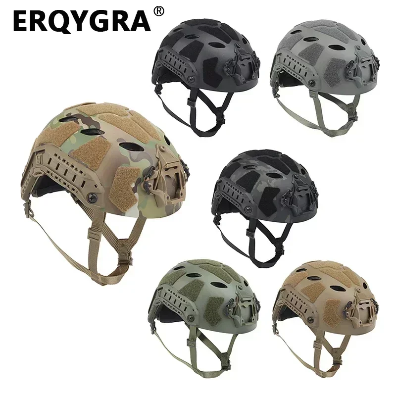 ERQYGRA Tactical Helmet HIGH CUT FAST Lightweight Version Paintball Wargame Sports Safety Hunting Accessories Outdoor Equipment