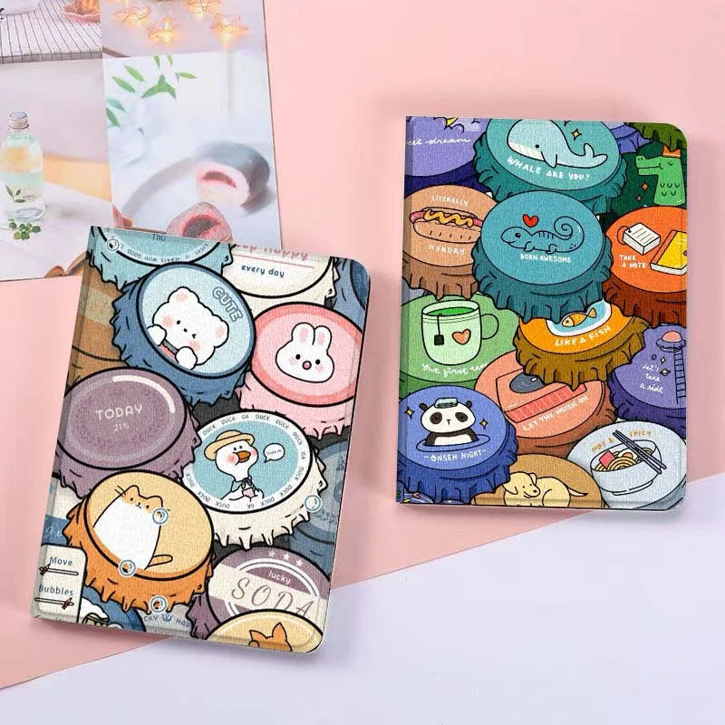 

Bottle Cap Creative Pattern For Xiaomi Mi Redmi Poco Pad 2 4 5 7S 6S 6 7 8 Max Plus Ultra SE Pro K 2025 Tablet Case