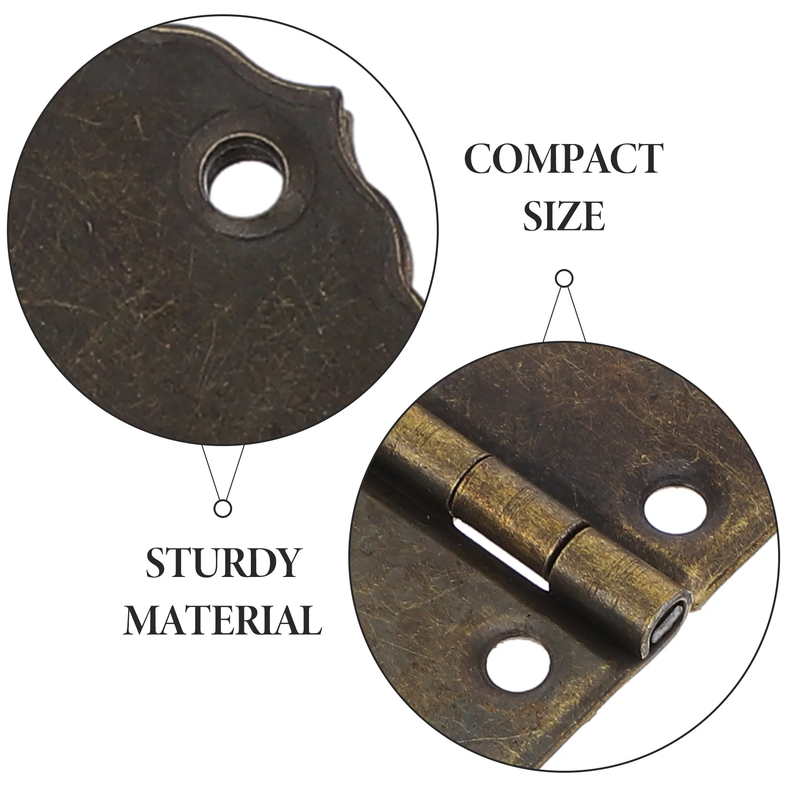 1 Set Cerniere Scatole di legno Confezione da 2 Cerniere piccole per progetti artigianali Sostituzione cerniera decorativa durevole in stile vintage per gioielli