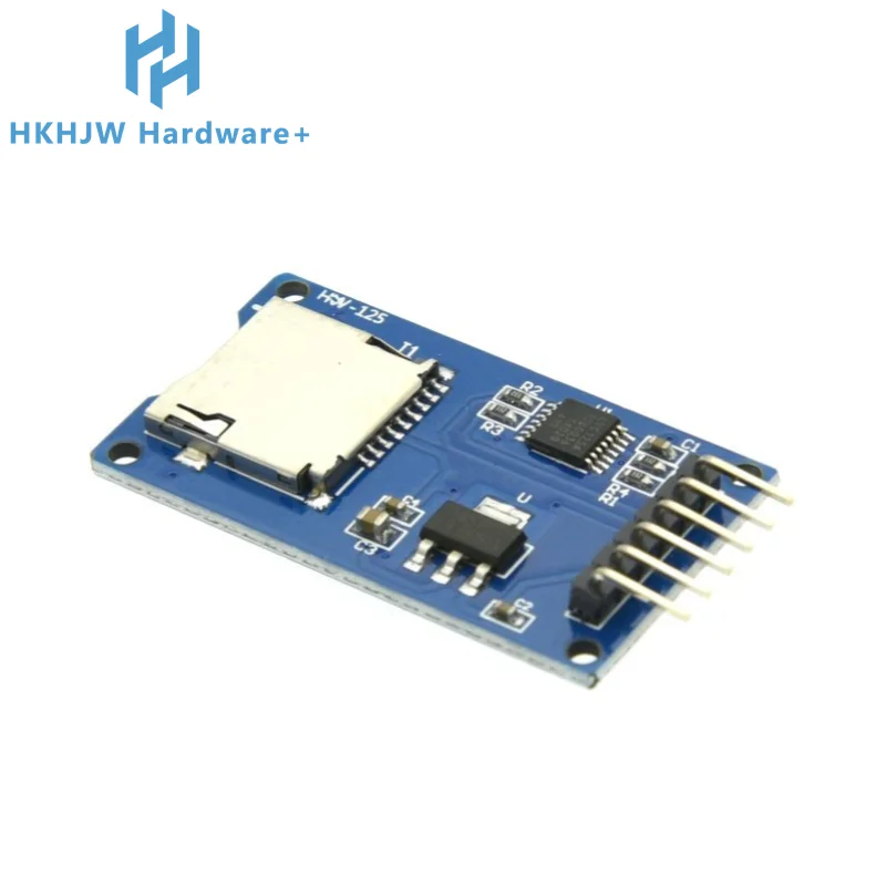 Micro SD Card & SDHC(high-speed card) Mini TF Card Reader Module Adapter SPI Interfaces with Level Converter Chip for Arduino