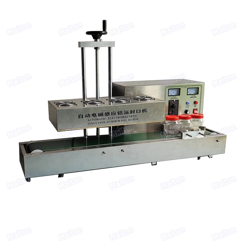 

Best price desktop automatic honey bottle/jar continuous induction film foil sealer sealing machine