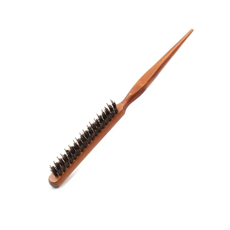 Professional Salon Teasing Back Hair Brushes Wood Slim Line Comb Hairbrush Extension Hairdressing Styling Tools DIY Kit 1 PCS