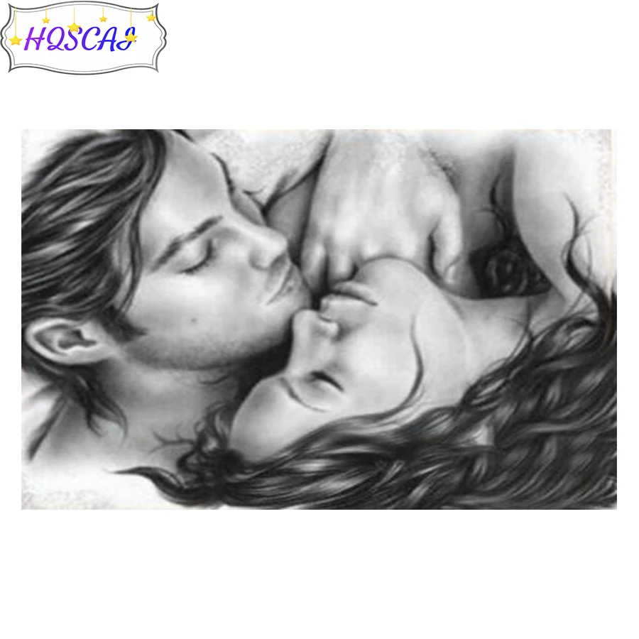 Diamond Painting Couple kiss 5D DIY Diamond Painting Full Square /round Drill Embroidery Cross Stitch Gift Home Decor art pictur