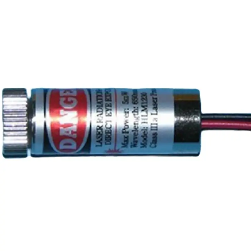 Ponteiro Laser de Alta Potência com Comprimento Focal Ajustável Tubo Laser Industrial Vermelho Módulo Principal 12v dc 36v 650nm 5mw