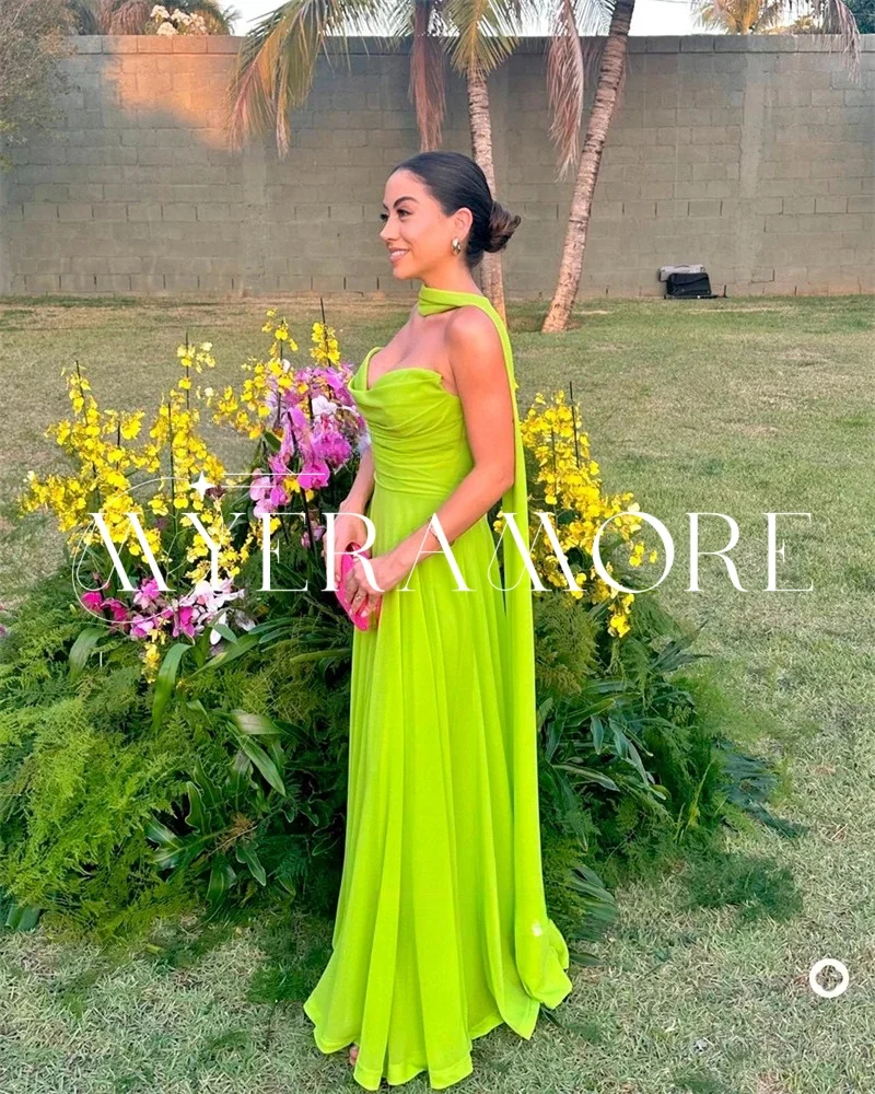 

Elegant Yellow Strapless Evening Dresses with Scarf Sweetheart A Line Prom Dresses Formal Gowns Customized فساتين سهرة