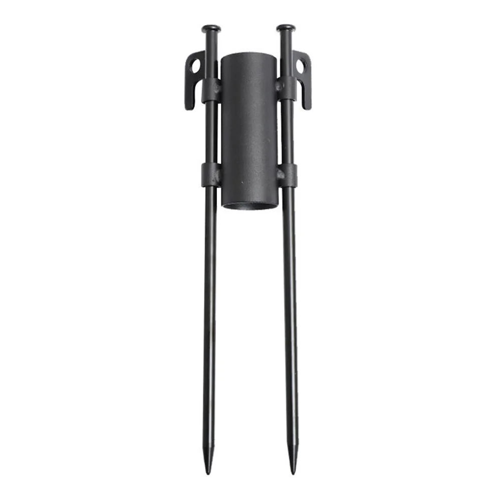 Umbrella Base Holder Outdoor Metal Rod Fishing Camping Stand Sturdy Pole Multi-function Accessories