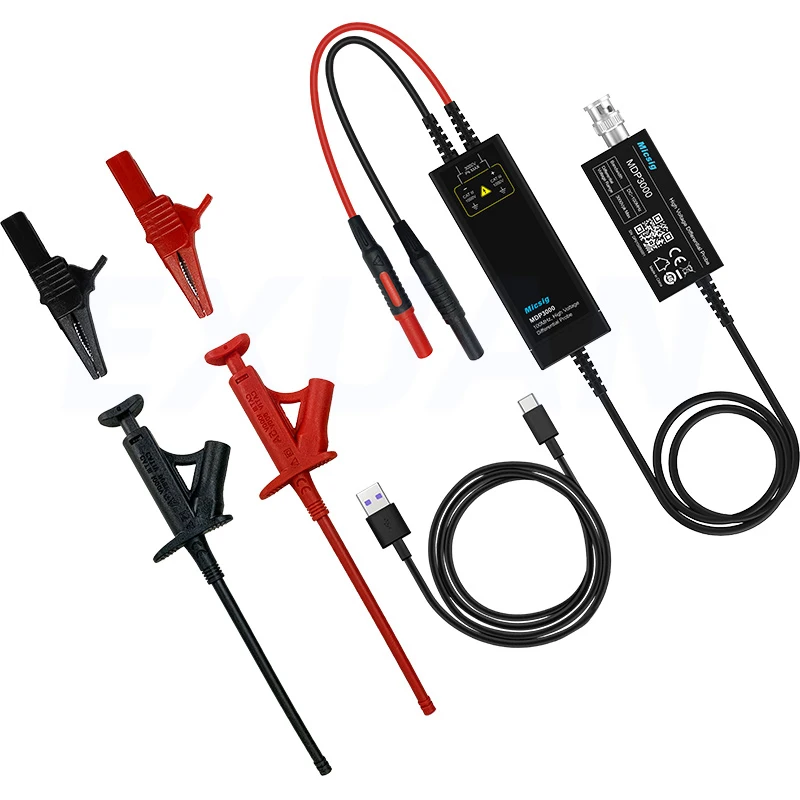 

MDP3000 High-voltage Differential Probe 100MHz Oscilloscope Probe CAT III 1000V Test High-frequency And High-voltage Signals