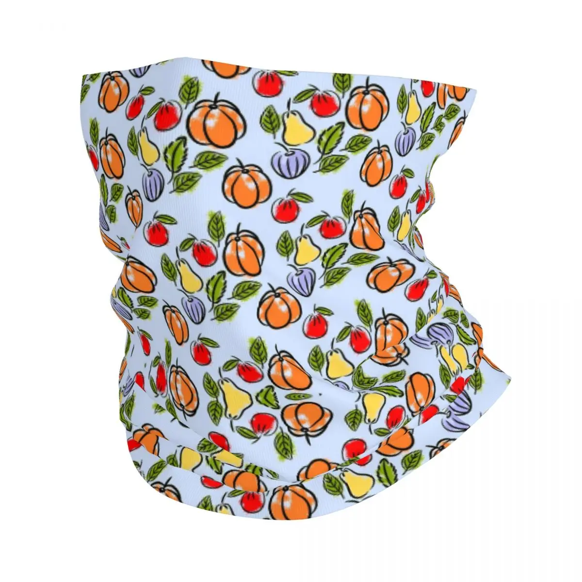 Pumpkin, Apple And Pear Bandana Neck Gaiter Printed Wrap Mask Scarf Multifunction Cycling Scarf Outdoor Sports Unisex Adult