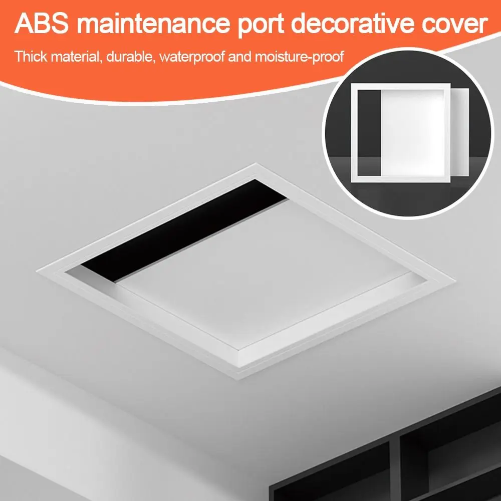 Inspection Port White Access Panel Door Plastic Removable Opening Flap Cover Plate Hinged Access Hatch Doors Wall Ceiling