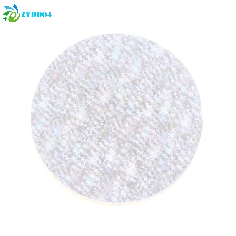 ●100pcs 7cm/2.75in Transparent Laser Star Heart Pattern Badge Film Protective Covers for DIY Badge Maker Part Tools
