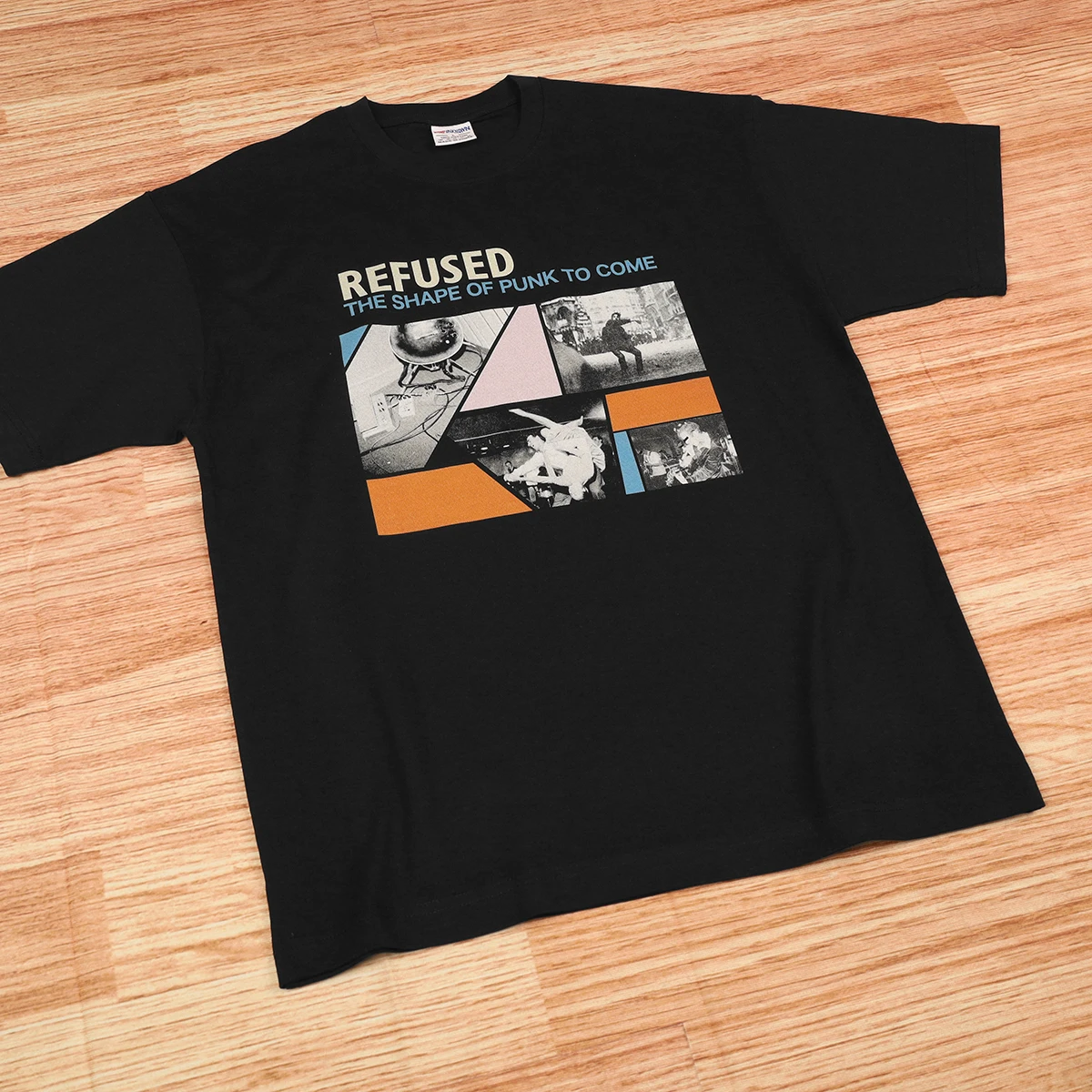 Refused T-Shirt The Shape Of Punk To Come Prog Rock Hardcore Punk Fugazi Cash Bad Religion Men' Tops Clothes Cotton Man Shirt