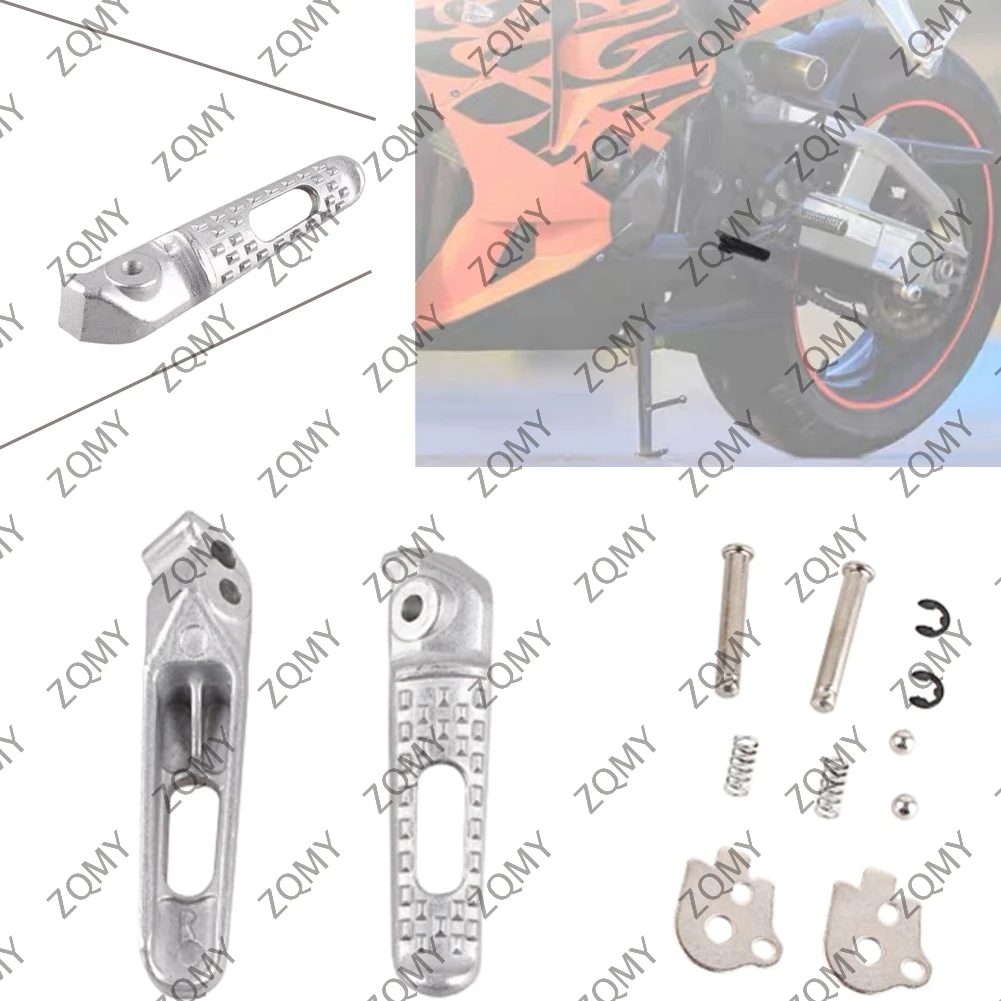 

Задняя подножка из сплава для мотоцикла, подножка с ЧПУ для Honda CBR600RR F5 CBR 600RR 2003-2014 и CBR1000RR CBR 1000RR 2004-2014, серебристый