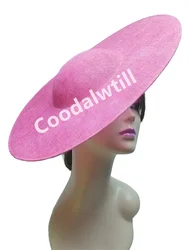 40CM Big Fascinator Base Make Wedding Fascinator Hats Women Kentucky Derby Headpiece DIY Hair Accessories With Hair Clip