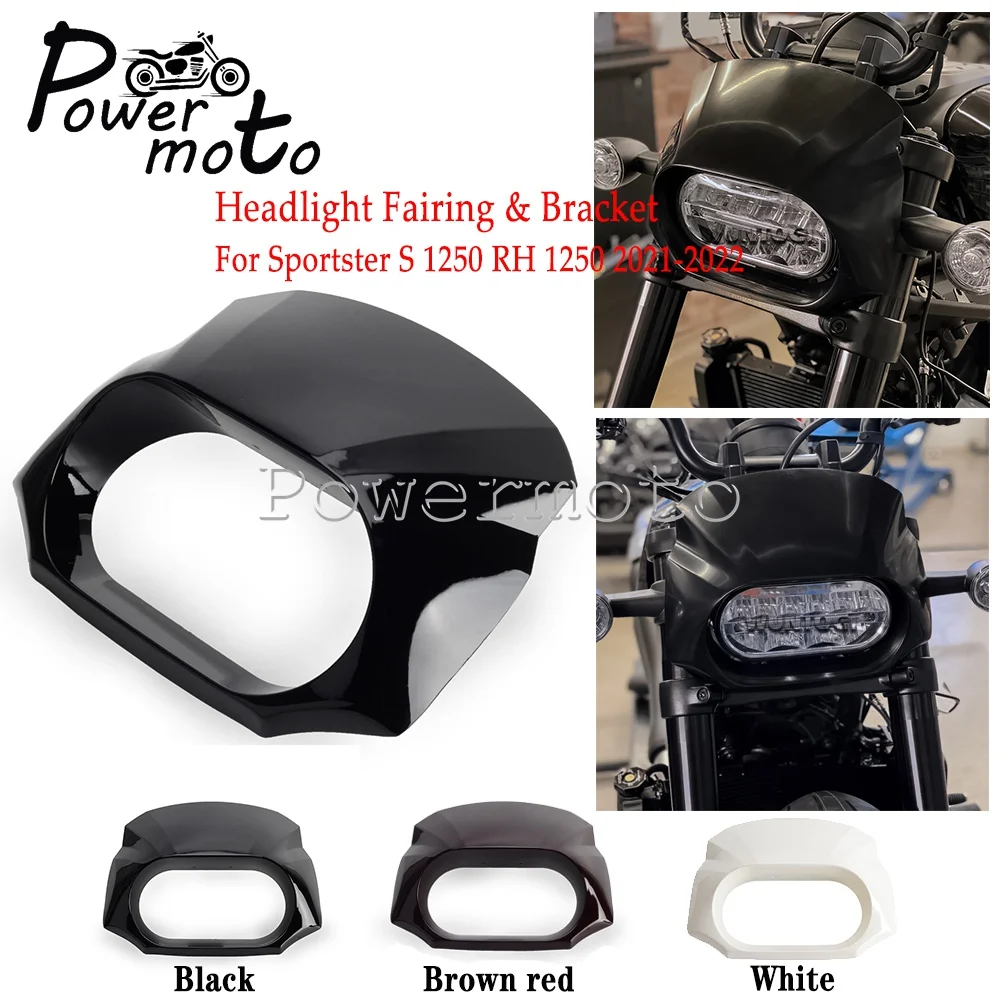 

New Motorcycle Accessories Front Headlamps Fairing Headlight Trim Head Light Cover For Sportster S 1250 RH1250 RH 1250 2021 2022