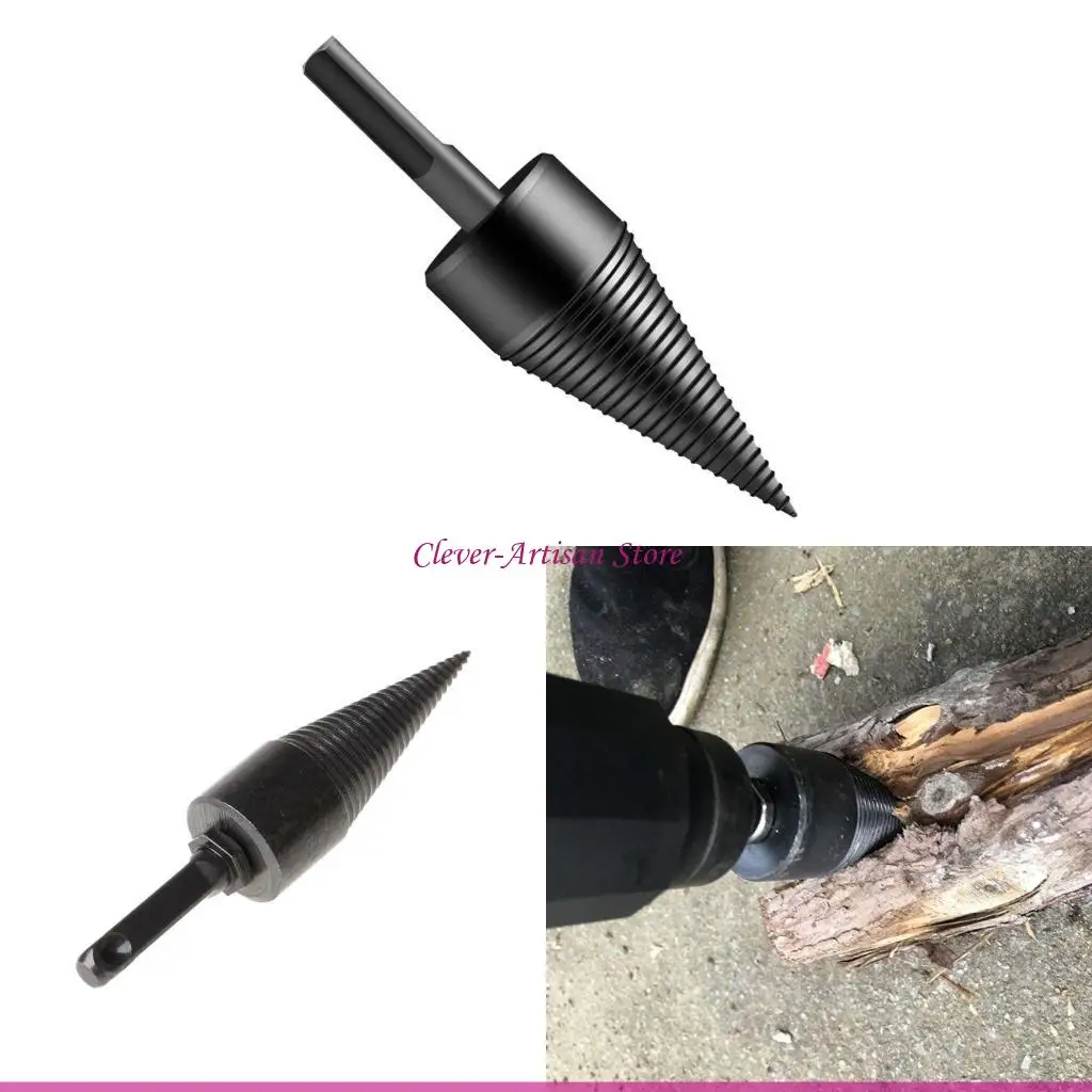 

E06B Firewood Machine Drill Cone Reamer Driver Drill Bit Split Drilling To
