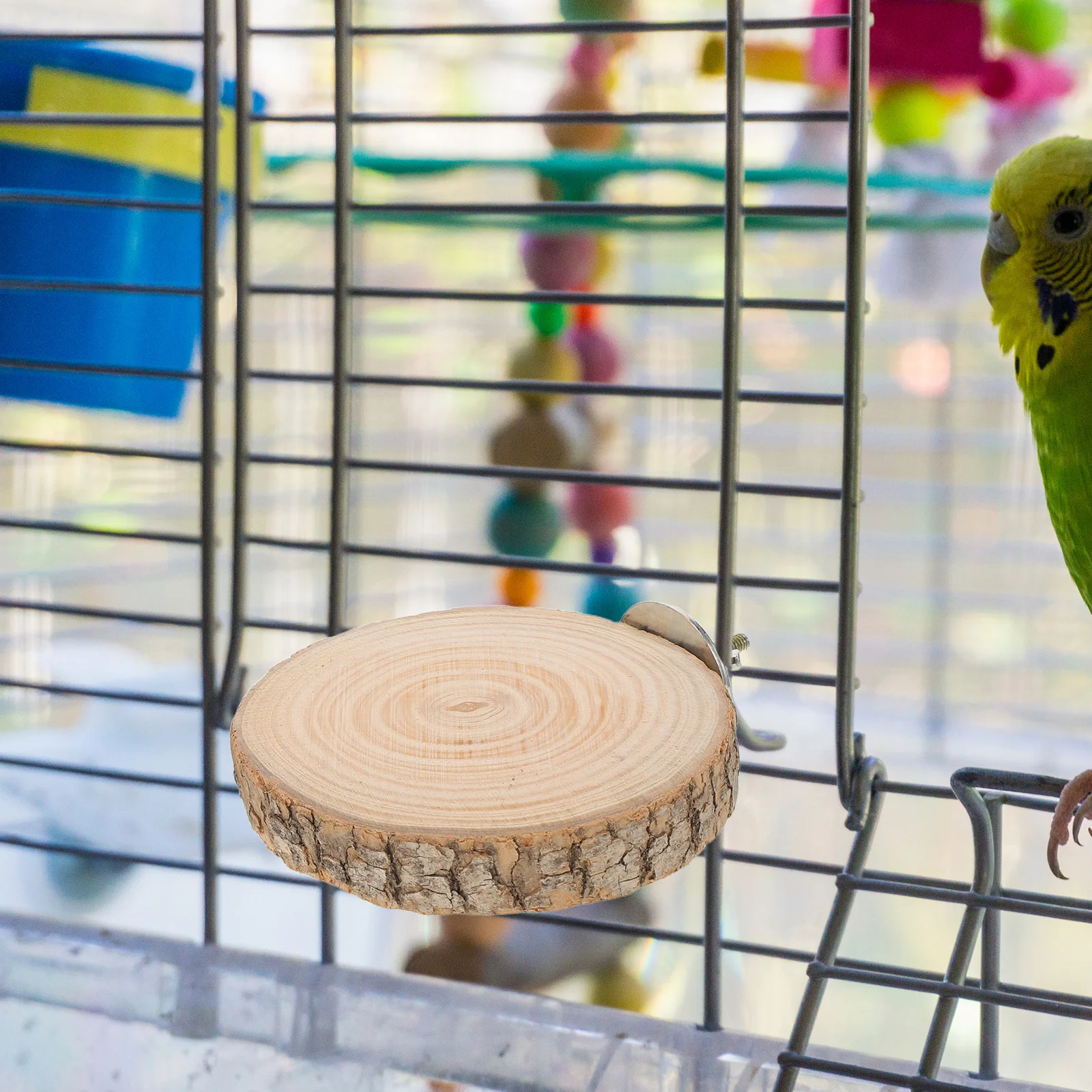 

1Set Wood Parrot Stand Platform Multi Branch Perch for Parrots U-Shaped Standing Pole Bird Enrichment Play Support for Cages