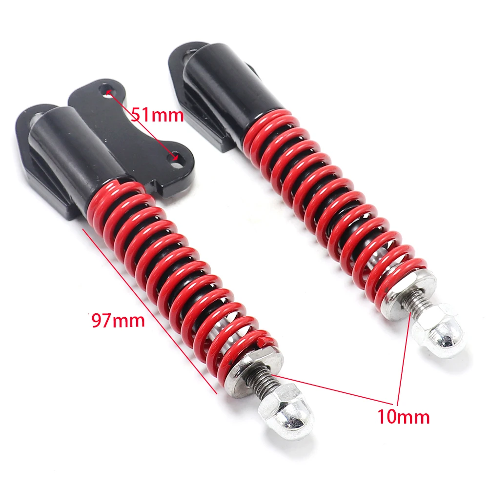 10 Inch Front Suspension Shock Absorber for Electric Scooter Hydraulic Spring Shock Absorption Kit Front Suspension Fork Parts