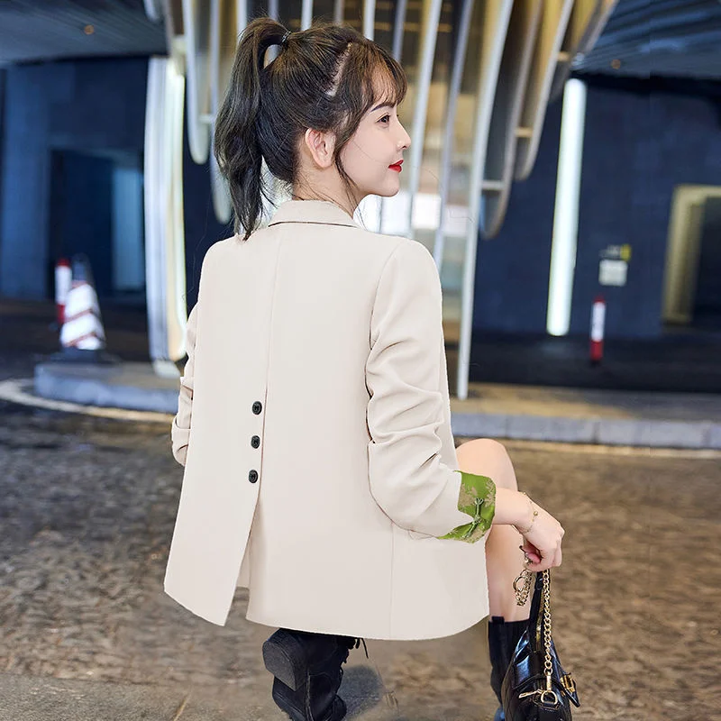 2024 Spring And Autumn Women New Korean Western Style Joker Chinese Small Suit Jacket Leisure Tide Feminine Slim Fashion Blazer