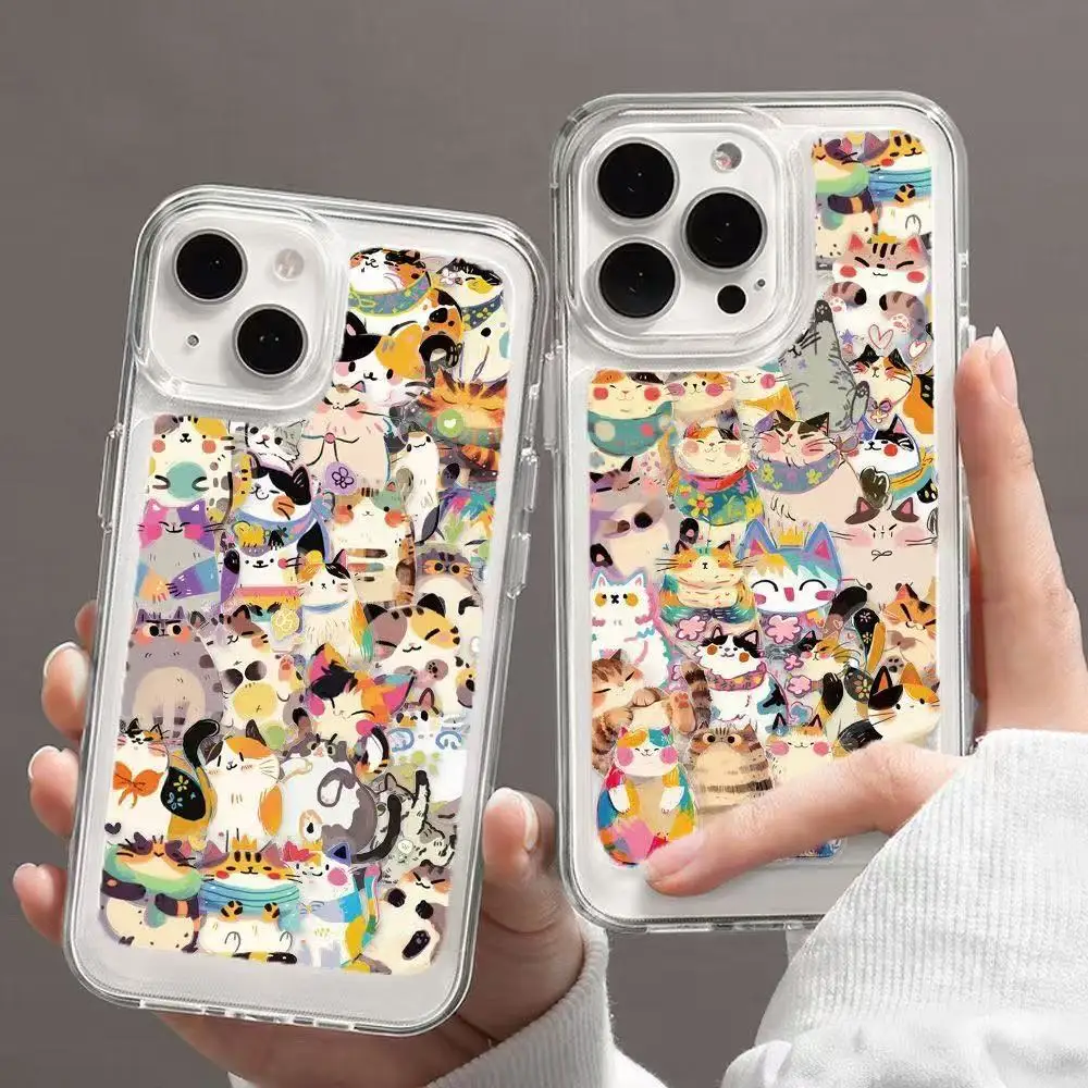 10/30/50 Uds. Variedad de pegatinas de gato, decoración de animales de dibujos animados, equipaje, portátil, álbum de recortes, diario, monopatín, casco de guitarra, pegatinas DIY