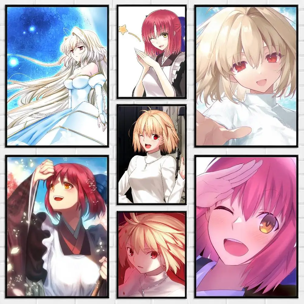 Arcueid Hisui Kohaku Tsukihime Poster Versatile HD Waterproof Wall Art Self-Adhesive Decor for Any Space Ideal Gift