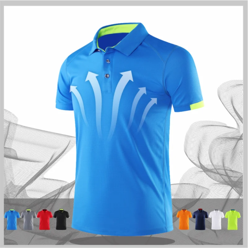 Polo à séchage rapide avec logo personnalisé brodé pour hommes et femmes, vêtements de sport de plein air, randonnée, cyclisme, camping, groupe Y