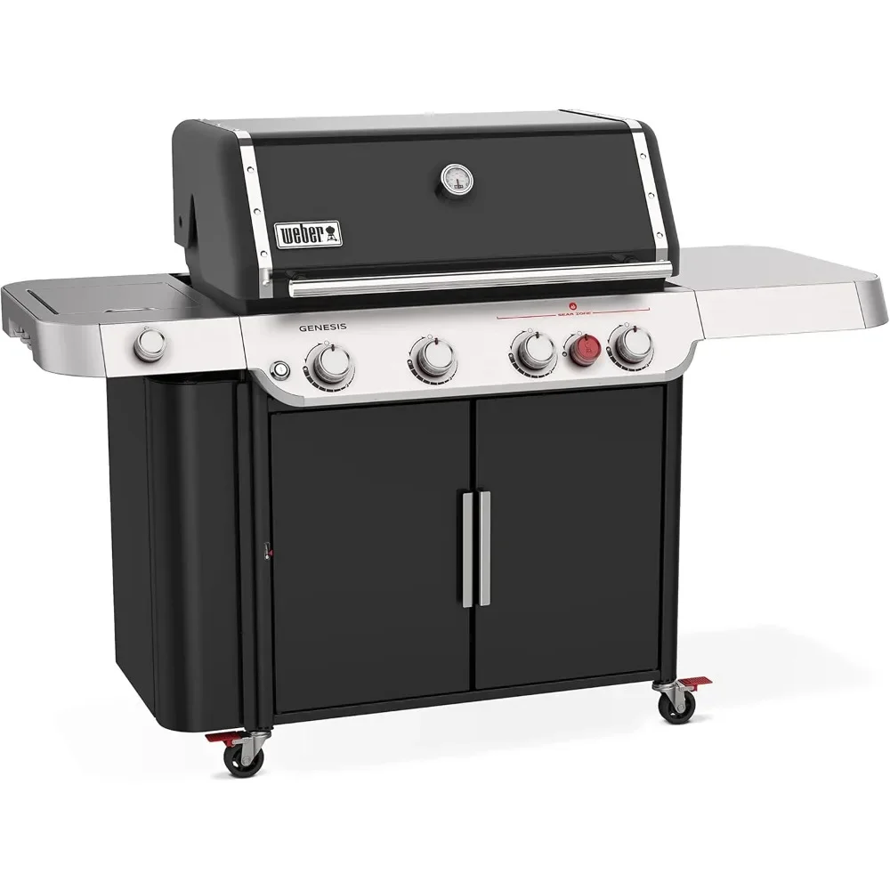 E-435 Liquid Propane Gas Grill, Black