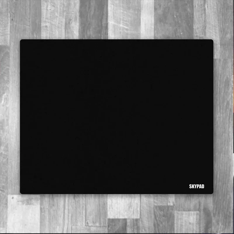 Luxury Minimalist Black White Glass Mouse Pad Gaming Mouse Pad Customized Pattern Tempered Smooth Gaming Desktop Decoration