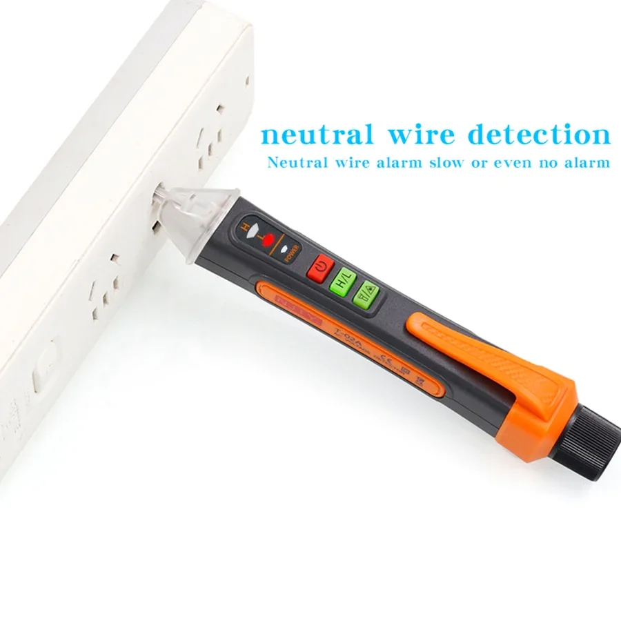 

T02A NCV Voltage Tester 12-1000V AC Voltage Detector Pen Live/Neutral Wire Detector Circuit Tester Electric Indicator Wall Tool