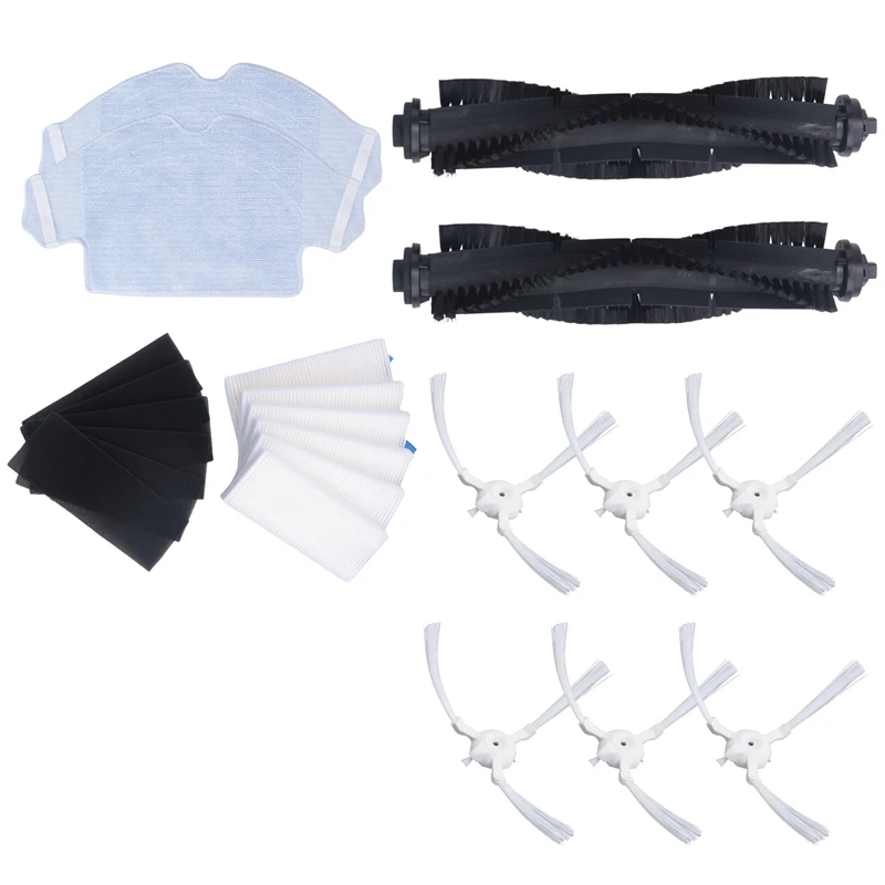 掃除機ロボットアクセサリー,モップクロス,メインブラシ,サイドブラシ,HEPAフィルター,交換キット,360 s6用部品