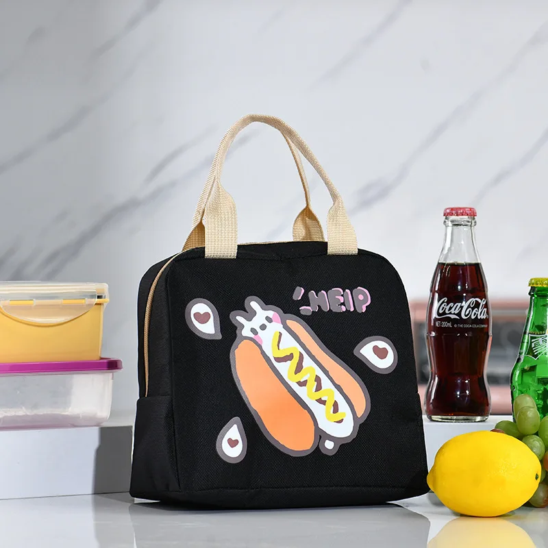 Portable Isolated Thermal Piquenique Food Lunch Bag Box Cartoon Tote Food Fresh Cooler Bags Bolsa para Mulheres Girl Kids Children Gift