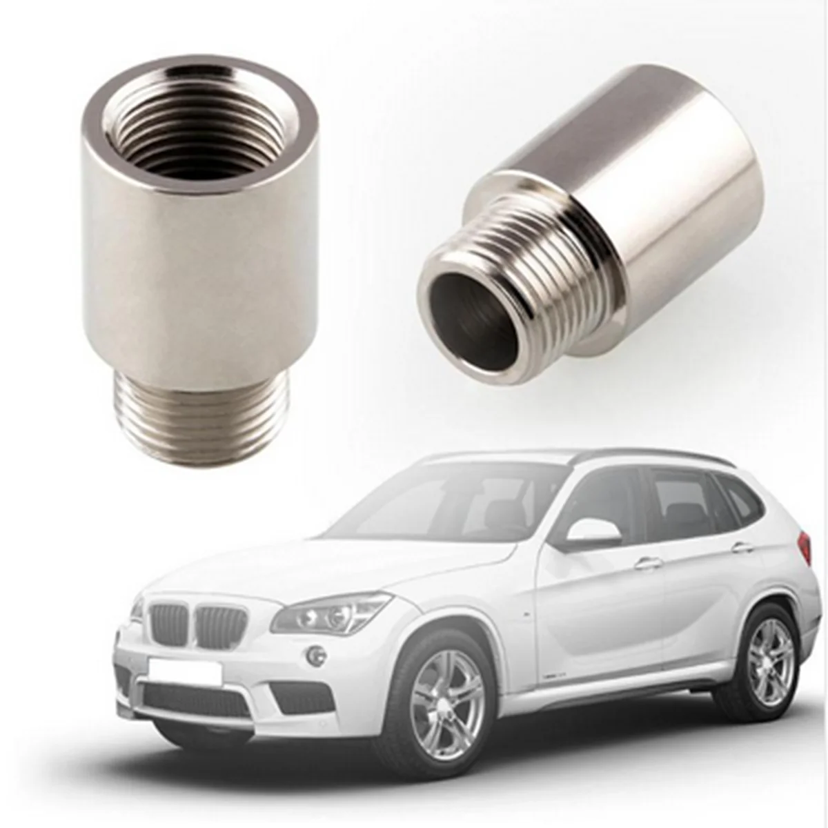 

M18x1.5 O2 Oxygen Sensor Spacer Angled Expander 38mm Nickel Plated Adapter Universal Fit