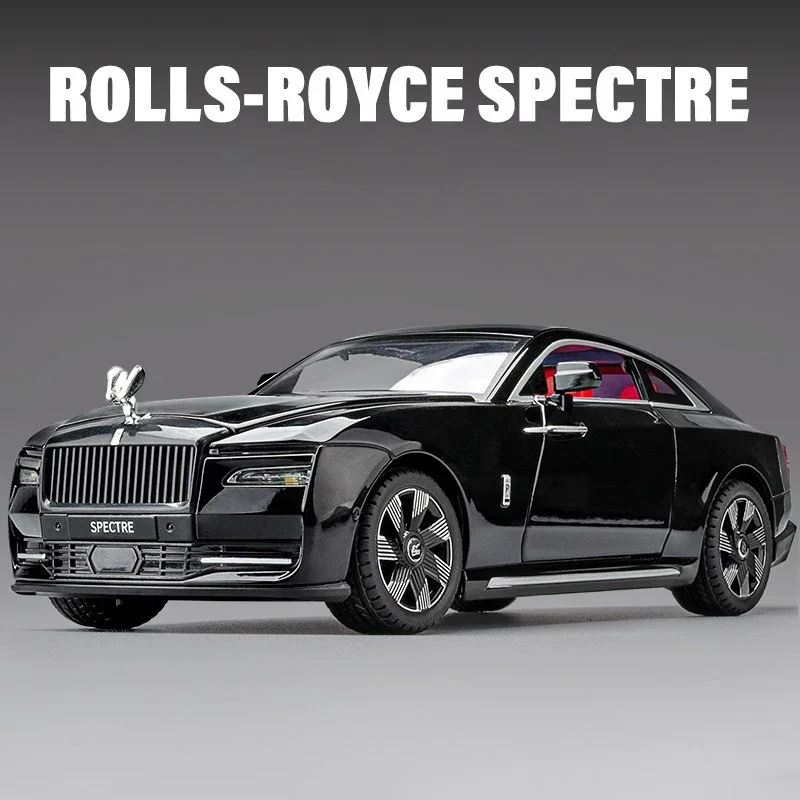 1:24 Rolls Royce Spectre aleación modelo coche de juguete Diecasts Metal fundición sonido y luz tirar hacia atrás coche juguetes colección Gifs moda O