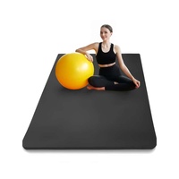 Widen by 80 cm Extra Thick Non-Slip Yoga Mat - For Pilates, Fitness & Home Workouts High Density Support with Carrying Strap