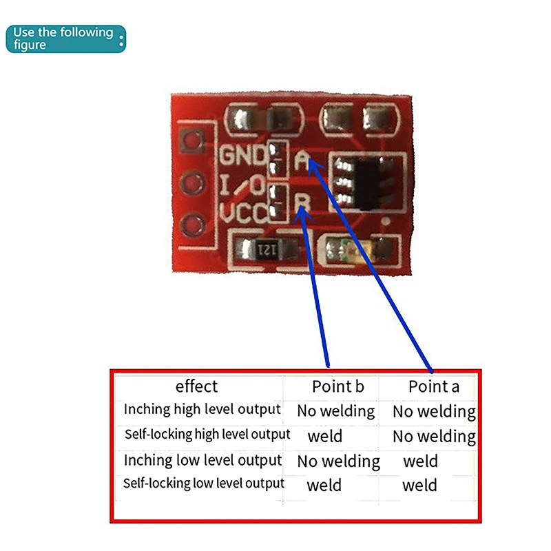 20PCS TTP223 Touch Button Module Capacitor Type Single Channel Self Locking Touch Switch Sensor