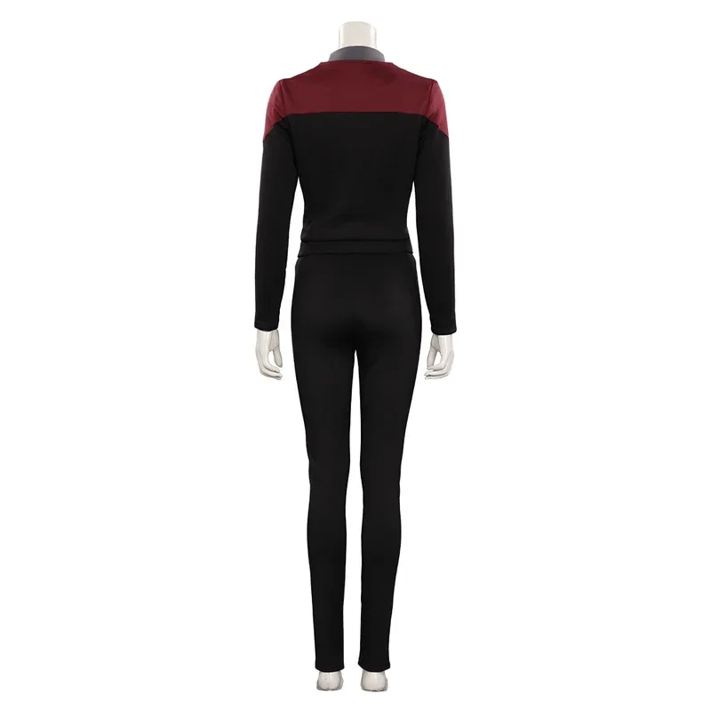 Star Series Prodigy Kathryn Janeway Trek Cosplay Halloween Party Role Coat Pant Suits Costume Adult Outfit