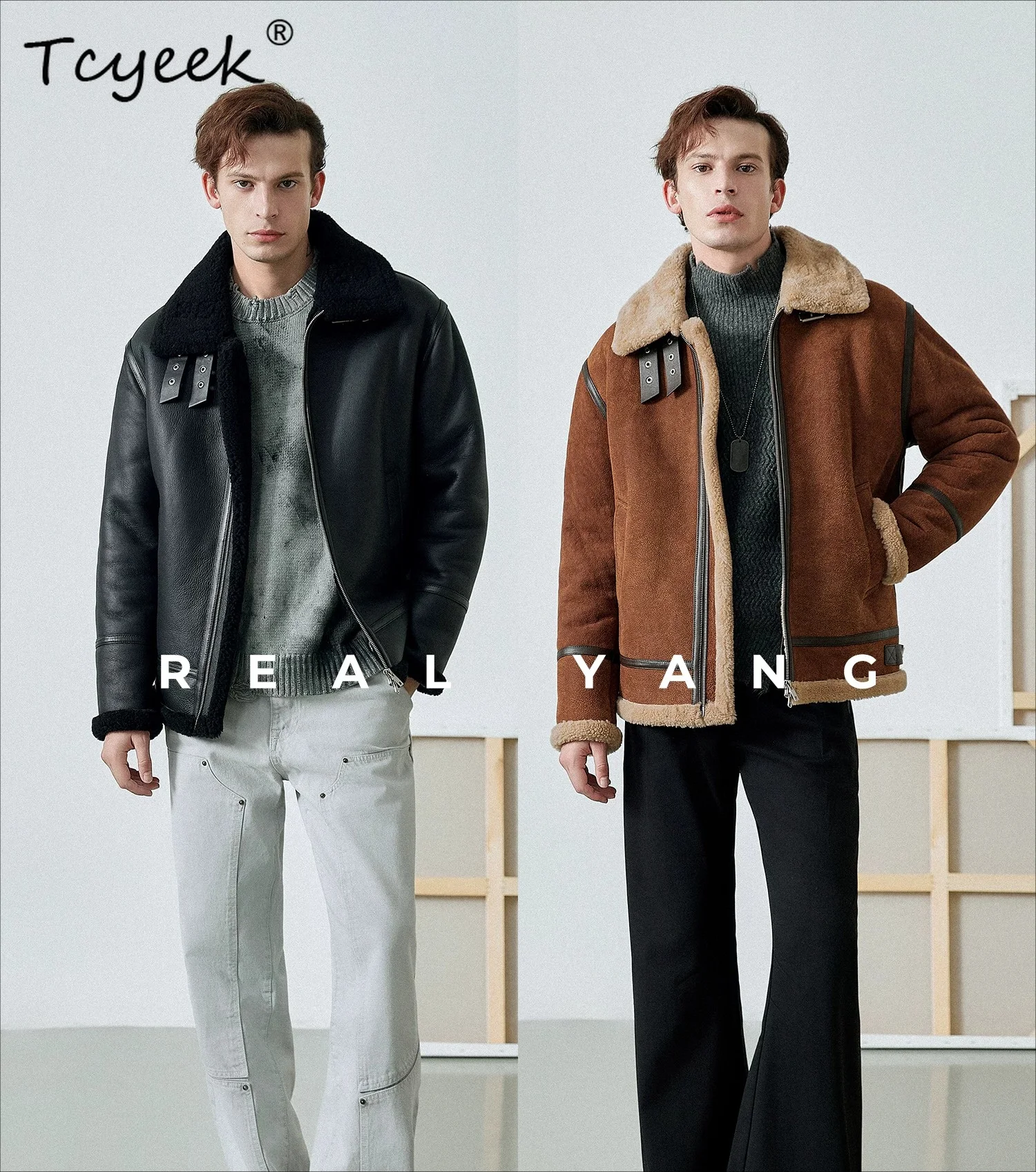 Tcyeek Natural Merino Sheep Fu - đánh giá và giá Men'S Fashion Zipper Jacket