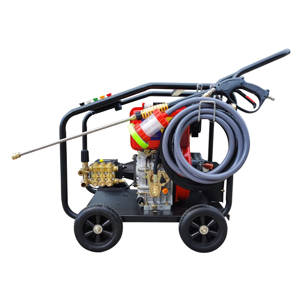 13HP Portable High-Pressure Washer Electric Start High Pressure Cleaner Professional Technical Support Diesel Fuel New Condition