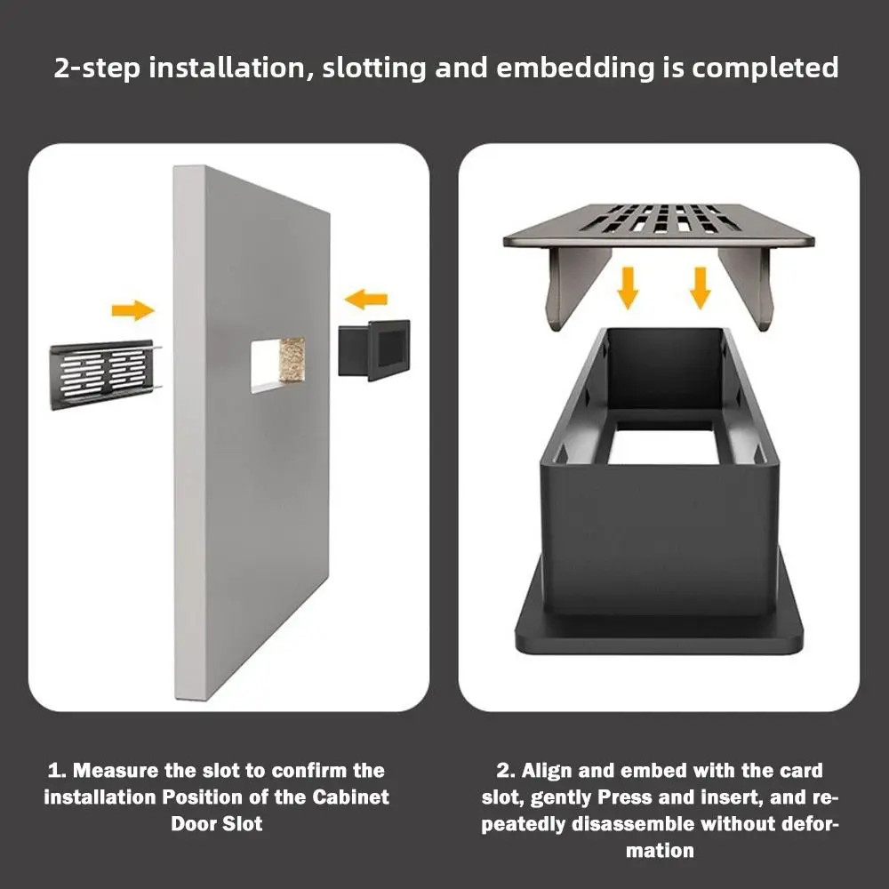 Aluminum Alloy/plastic Cabinet Breather Hole Cover 30mm Wide Breathable Mesh Wardrobe Air Vent Decor Rectangle