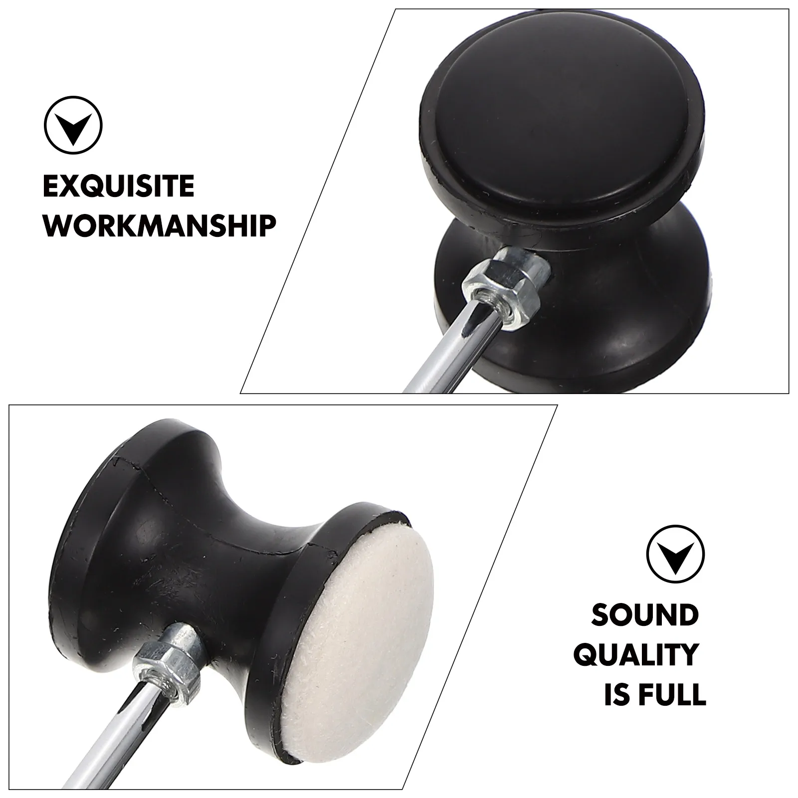 

Pedal Hammer Felt Head Durable Replacement Accessory For Drum Enthusiasts Percussion Instrument Part Kick Beater Drum Foot Pedal