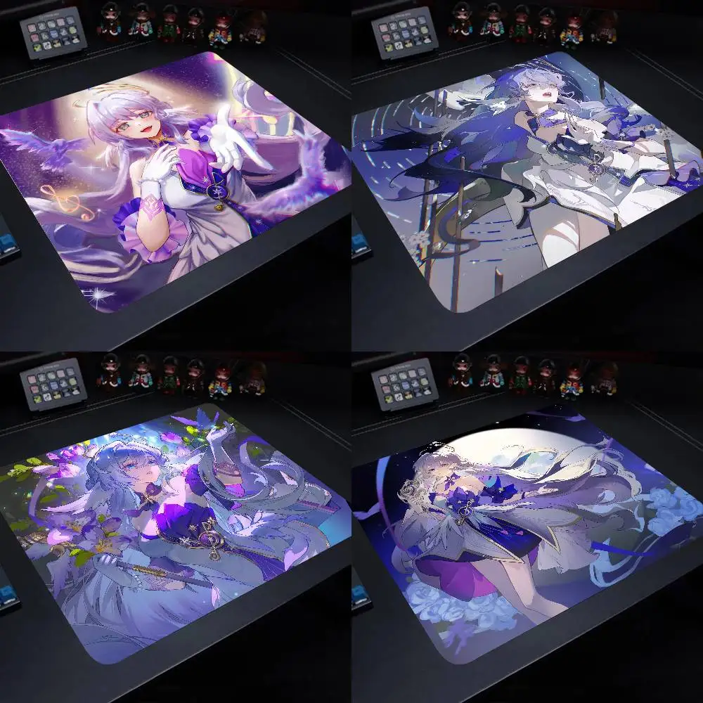 Robin Honkai Star Rail Impact Mouse Pad 22X18 Square Computer Accessories Office Game Table Mats Rubber Anti-slip Mousepads