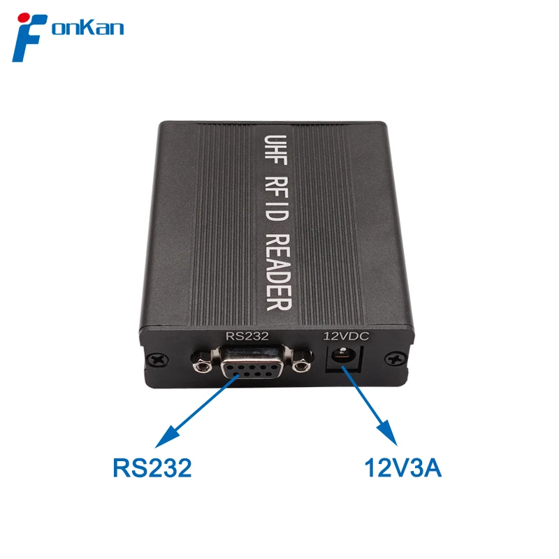 Imagem -05 - Fonkan Rs232 Interface Mini Antena Porta Iso180006c Livre Sdk Uhf Rfid Leitor