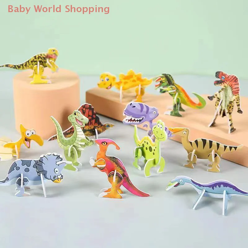 

25 шт. DIY развивающая игрушка в подарок для детей 3D трехмерная бумажная головоломка с насекомыми детские игрушки мультяшная модель сборочной насекомыми