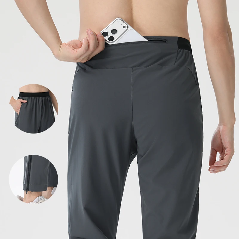 New Design Quick Dry Running Sports Pants Men Gym Fitness Jogging Sweatpants Outdoor Hiking Cycling Pants