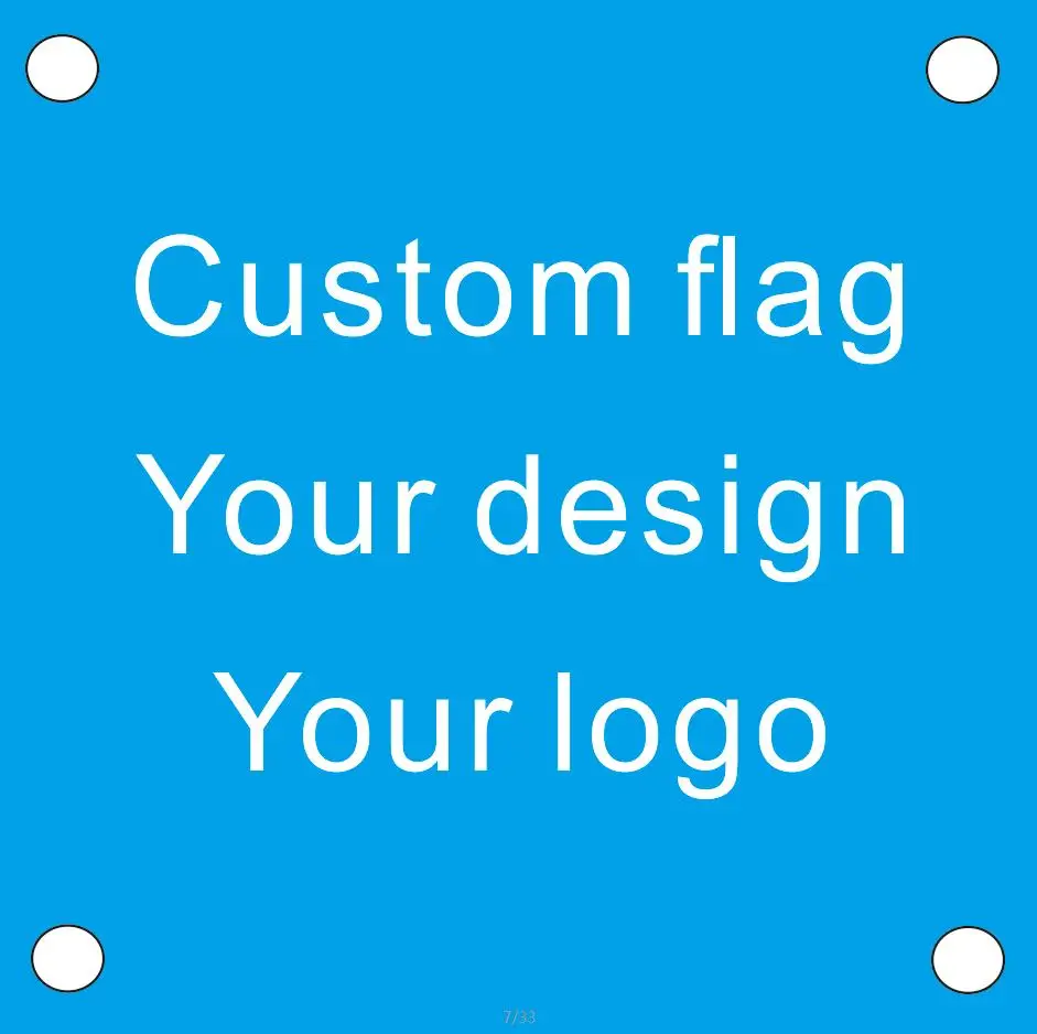 KAFNIK, Custom Any Logo Any Size Flags 60*60cm/80*80cm/100*100cm/120X120cm(4x4FT)/300*300cm for Event/Party/Home Decorative Flag