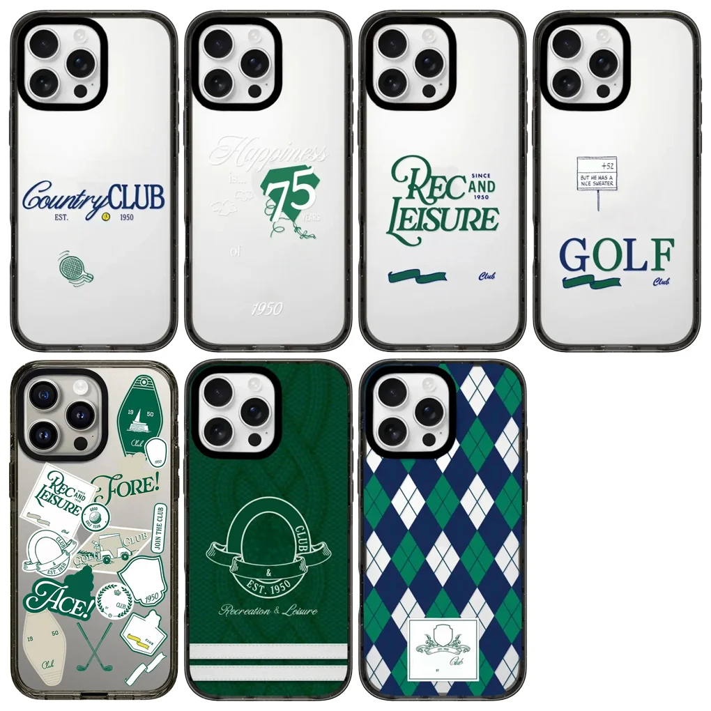 

Cartoon Club 2.0 Acrylic Black Border Case for IPhone 12 13 14 15 16 17 Pro Max Case - Protective IPhone Case