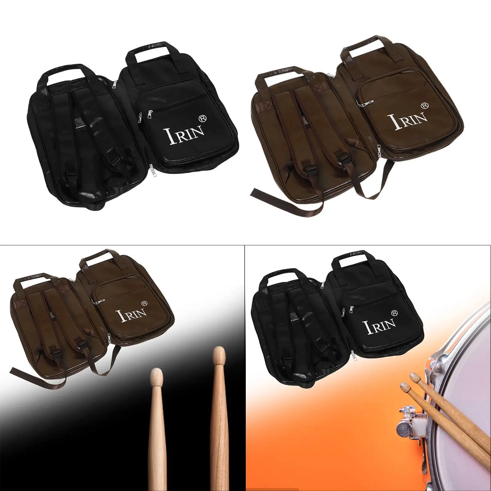 

Drum Sticks Bag,Drumstick Storage Case,PU Leather Handbag with Handle,Drumstick Holder for Percussion Sticks,Drum Accessories