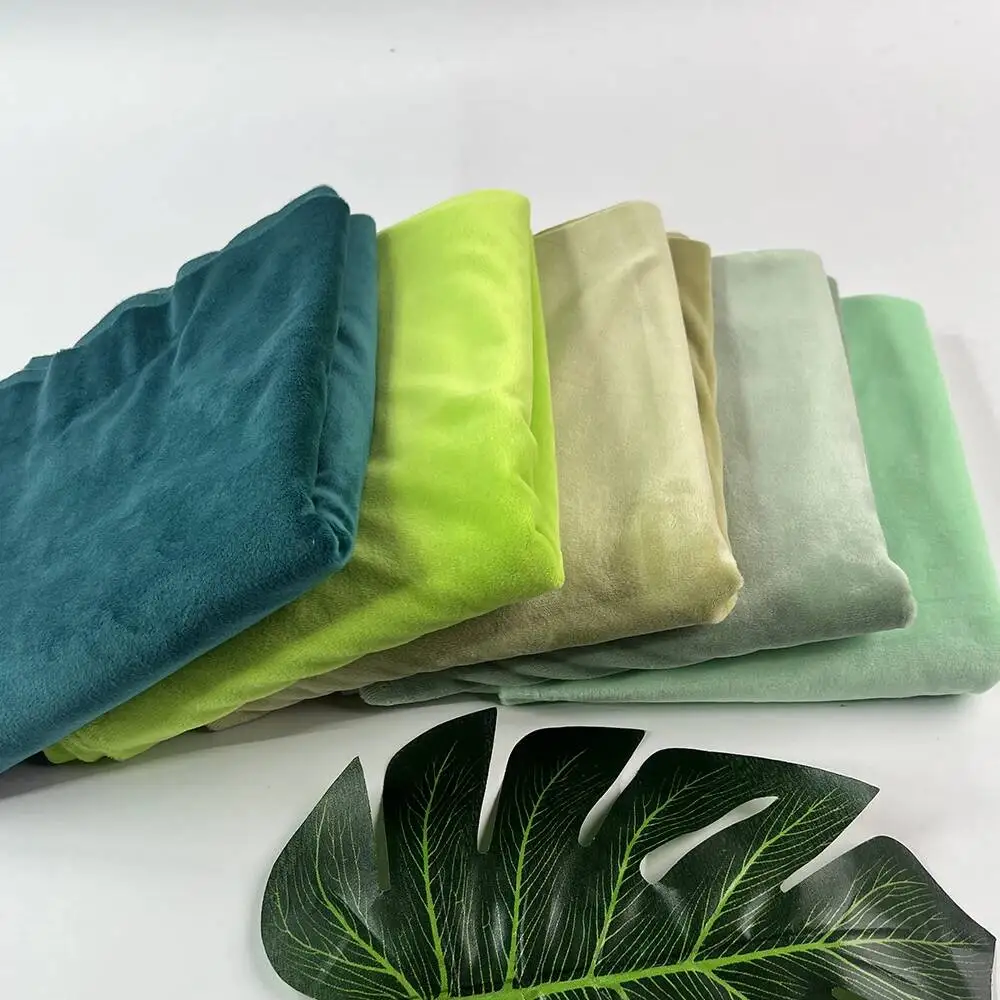 Sewbato 1mm Stretch Minky Crystal Super Soft Short Plush Fabric DIY Fabric Plush Doll Body Soft Fabric 45x50cm Eco Plush Fabric - view 5