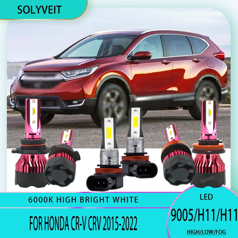 

High Bright 9005 H11 Headlight High Low H11 FOGLAMP LED kit IP67 For Honda CR-V CRV 2015 2016 2017 2018 2019 2020 2021 2022