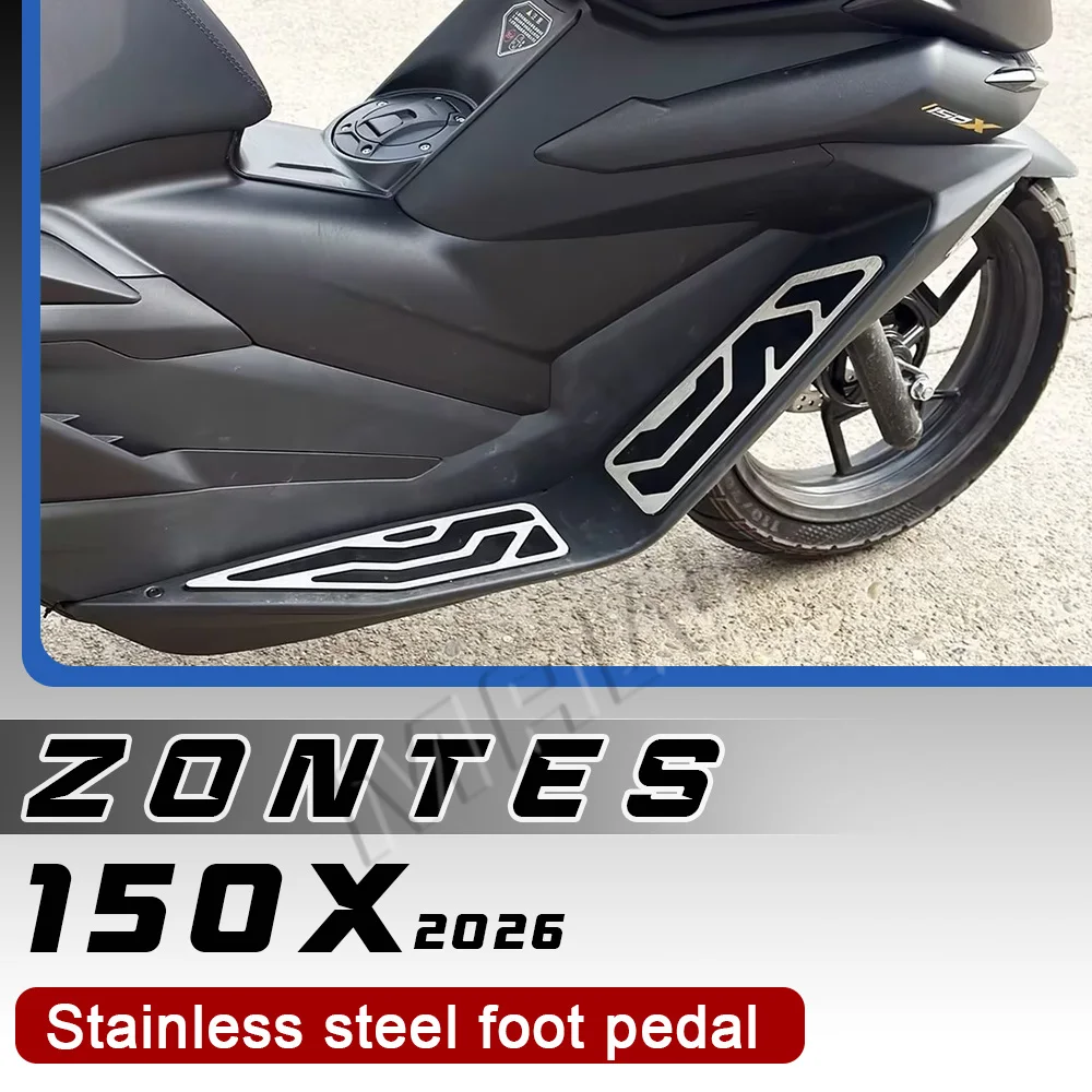 

Stainless steel foot pedals, openwork brushed finish foot pedals for ZONTES 150X