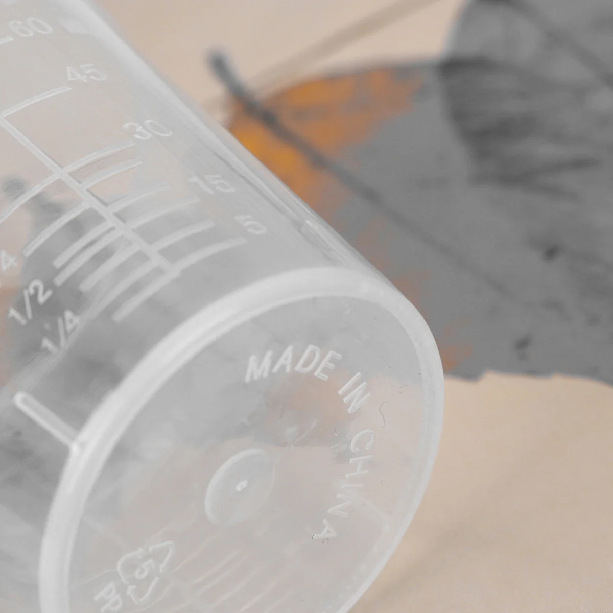 

40Pcs 60Ml Graduated Measuring Cup Transparent Plastic Scale Cups for School Lab Kitchen DIY Resin Paint Mixing